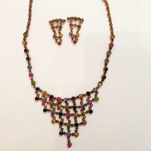 Costume Jewelry Necklace & Earrings Set
